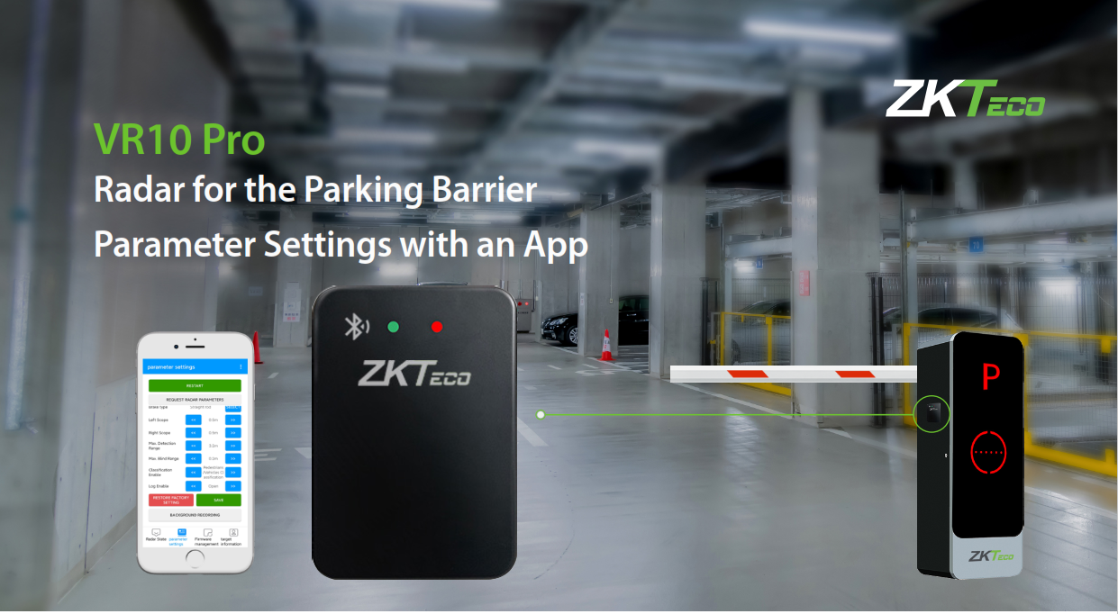 VR10 Pro Radar for Parking Barrier