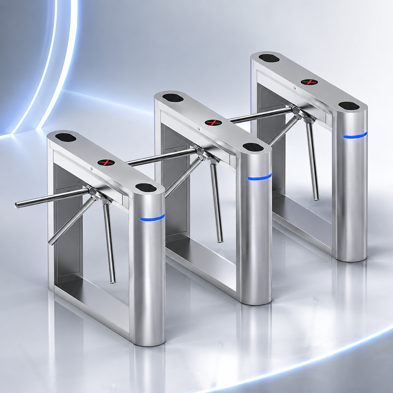 TR400 Tripod Turnstile ตัวอย่างประตูกั้นสามขา